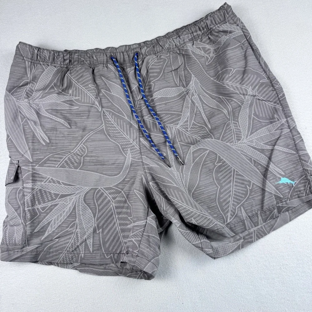 Tommy Bahama Relax Swin Trunks Men XL Gray 6